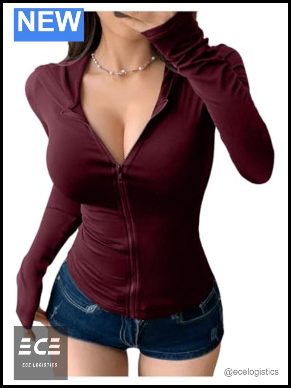 Women's Hooded Zip Up Workout Jacket Slim Fit Lightweight Active Top